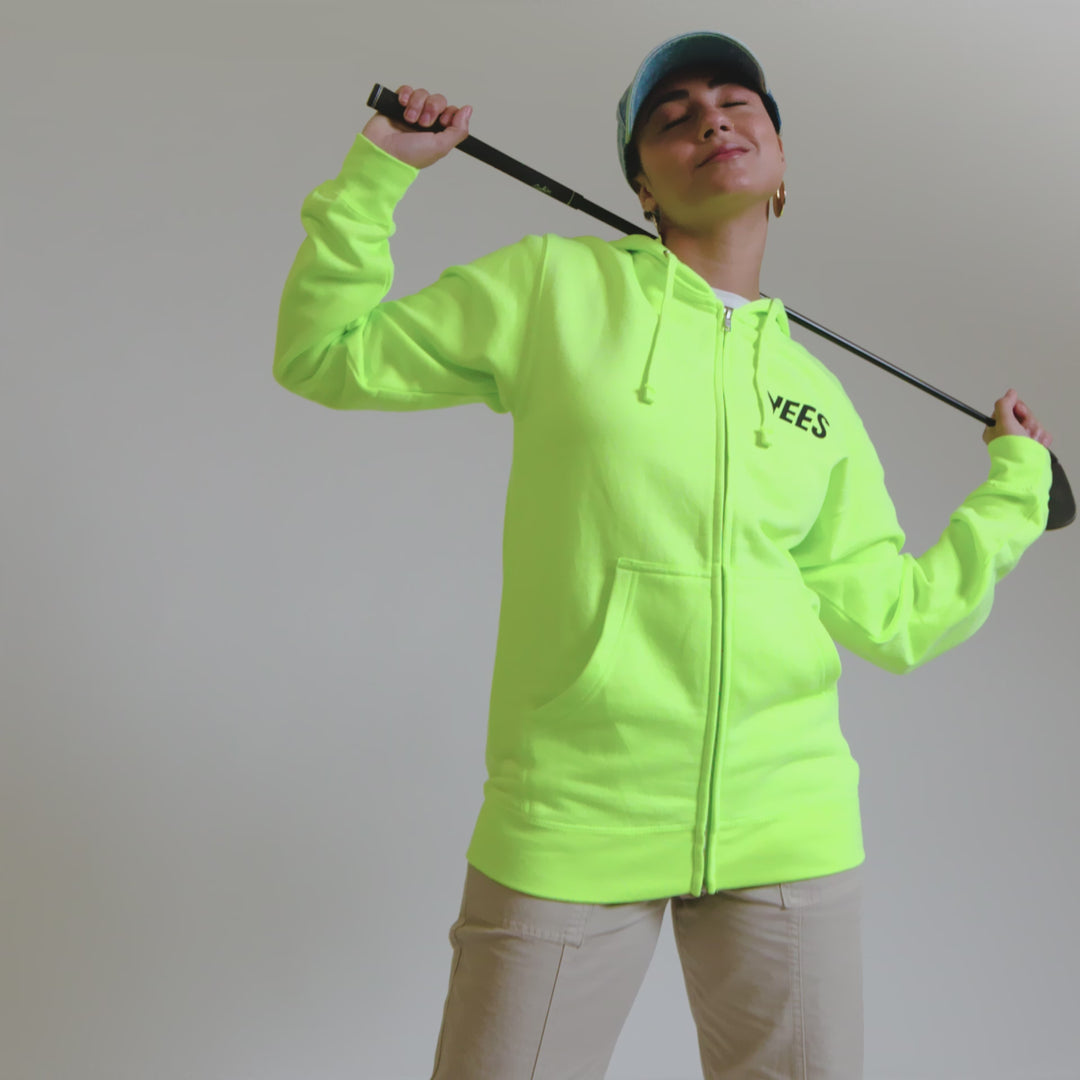 Unisex Mantra Zip-Up Hoodie – Vees Golf
